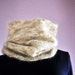 Knit Cowl Silky Soft Cream Light Brown Mohair (Made to order)