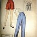 Vintage 1950s Advance 6402 Maternity Pants Shorts Pattern