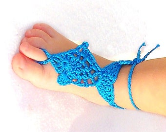 Baby Fish Barefoot sandals, Baby Ph oto prop, Beach Pool Anklet ...