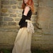 SALE Steampunk dress, RESERVED for Elsa. Renaissance costume, Size Small - Medium, Victorian skirt & bodice top with vintage lace and bustle