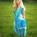 Adult Mermaid costume, Fairy Dress, Turquoise Blue jade Fairy Ballerina mermaid dress Size L Large Oshun clothing