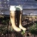 BB'58 Green Fleece Rain BOOT LINERS, Perfect for gift giving, Gardening, Rainy days, Nature walks