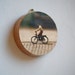 Going Downhill Decorative Wood Block Wall Hanging Made With Mounted Original Photograph