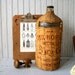 Vintage Wicker Covered Bottle