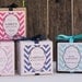 18 - Chevron Design Personalized Favor Boxes - ANY COLOR - wedding favors, party favors, baby shower favors, bridal shower favors