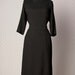 1960s Black Dress // 60s Wiggle Dress // Black Vintage Dress