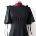 SALE Long black evening gown with shoulder ties size S/M
