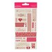 CLOSEOUT SALE - 22 Piece Sheet of Valentines / Love Decorative Masking Tape Stickers by Pebbles Inc from the "With Love" collection
