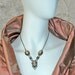 Victorian or Edwardian Cameos in Silver Filigree or Cannetille - Demi Parure of Necklace and Matching Earrings