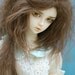 10in" Long Brown Mohair Wavy Wig for Volks BJD SD Dolls