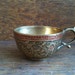 Vintage Small Brass Cup / English Shop
