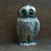 Vintage English Owl with Green Eyes / English Shop