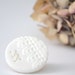 clay brooch with stitches - white vintage lace brooch - delicate lace imprint brooch - white textured brooch - gift for her - wedding brooch