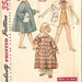 Girls Robe Pattern w/ Bunny Transfer size 1 1950s Beach Robe / Bath Robe Vintage Sewing Pattern Simplicity Pattern 4503
