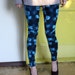 CLEARANCE SALE - Turquoise Crushed velvet leggings one pair in M size