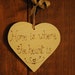 Heart sign, Home is where the heart is, wooden heart plaque, personalised / personalized sign