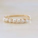Tiny Freshwater Pearl 14k Gold Stacking Ring