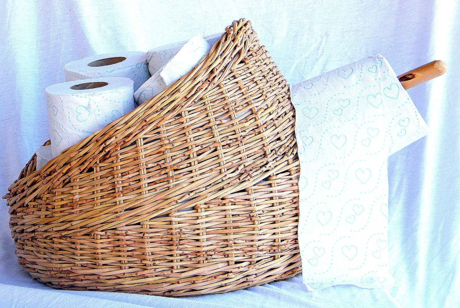 Hand Woven Bathroom Storage Basket Toilet Paper Basket