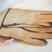 Vintage 60's "ARIS of PARIS GLOVES" Side Floral Stripe Design in Warm Nougat / Caramel