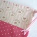 Shabby Chic Laundry Bag. Lingerie Bag. Sweet Rose Medallion. Polkadots. Pink