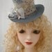 BJD Hat Beautiful Blue Grey