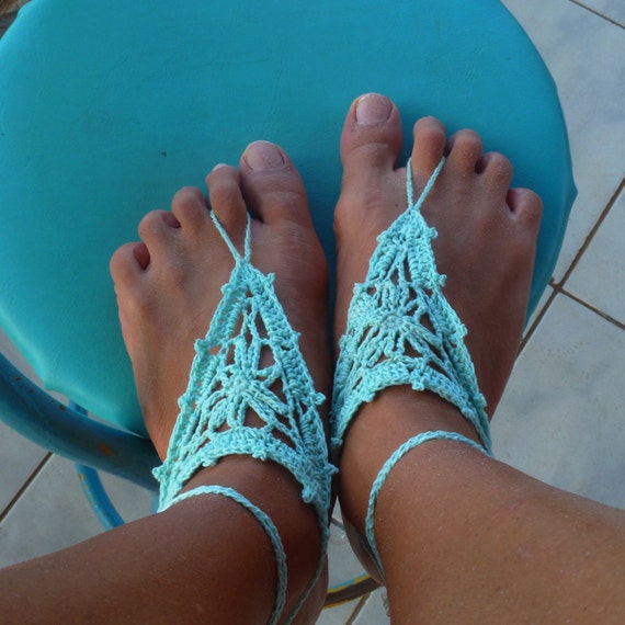 Barefoot Sandals Crochet Pattern - PDF summer accessories - beach cool ...