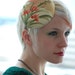 Cocktail hat Japanese Lily kimono silk hat