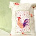 TRAVEL BAG with a ROOSTER, Storage Idea, Home Decor, Linen Bag