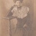 Gorgeous Lace Bib Collar and Gibson Hairstyle- Edwardian Woman- 1900s Antique Photograph- Old Photo Postcard- RPPC