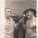 WWII Soldiers Goofing Off- Turkey Leg- Chow Time- 1940s Vintage Photograph- Snapshot