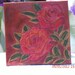 Yellow and Red Rose Leather Coaster
