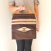 Ortega Chimayo Woven Southwest Tote. Wood Handle Handbag. Vintage 1970s