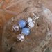 Periwinkle Jade and White Opal Crystal Earrings, Anna in Blue