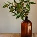 Vintage Brown Glass Bottle, Amber Bottle