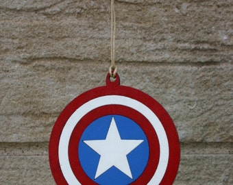 captain america shield ornament