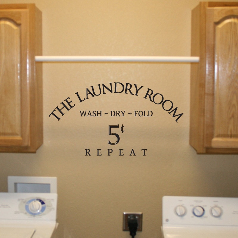 Laundry Room Wall Decal Quote 01 Vinyl Wall Sticker WD0141