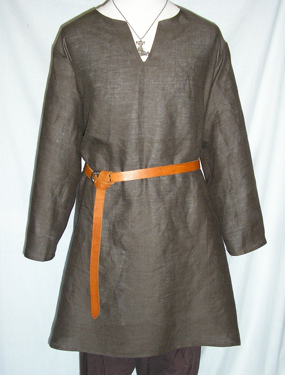 Viking Age linen Birka-style historical tunic