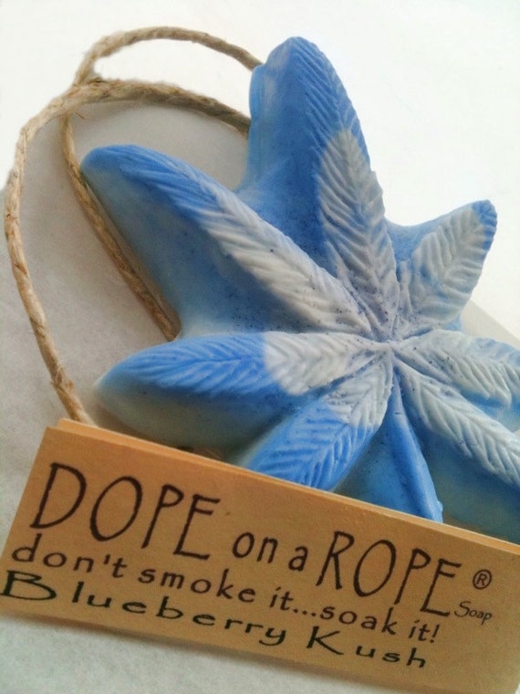 Dope on a Rope Soap Blueberry Hemp Soap on a by DopeOnARopeSoap