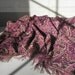 Purple Paisley Chiffon Shawl or Wrap
