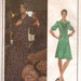 70s Vogue Paris Original Pattern 2885 Yves Saint Laurent Womens Dress Size 12 Bust 34 UnCut