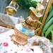 Alice Drink Me Tea Decanter, Happy Unbirthday Party Pot Pitcher, Enchanted Whimsical Vintage Victorian Tiffany Blue James Beam Liquor Bottle