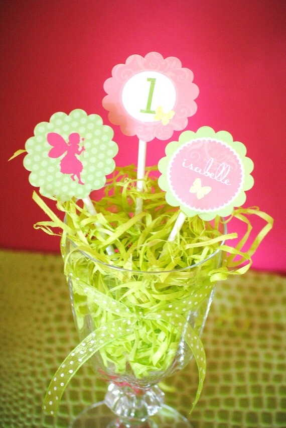 Garden Fairy Collection - PRINTABLE PARTY CIRCLES by Itsy Belle Il_570xn