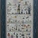 OOP cross stitch KIT pattern linen & overdyed threads : Witches Hollow The Primitive Needle Weeks Dye Works Halloween hand embroidery