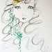 Fantasy Drawing Illustration of my Original Pencil Drawing She's called "Wall Flower"