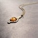 Tiny Cab Series - Amber Drop Everyday Necklace