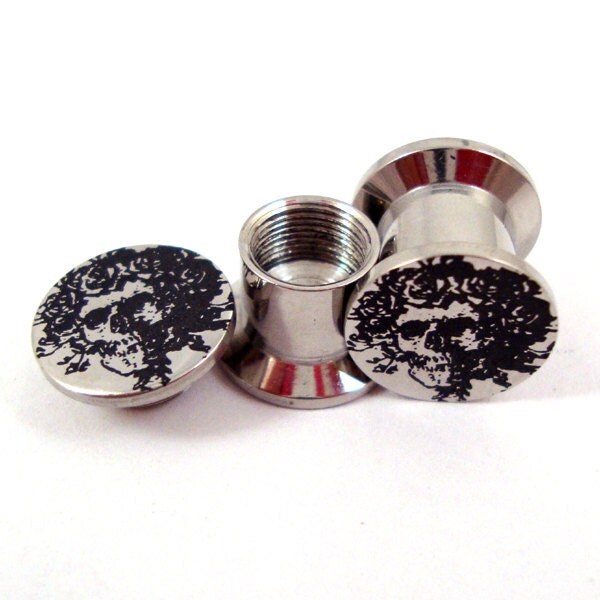Bertha Steel Stash Plugs 0g 8 mm 00g 10mm 1/2 12