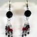 Black Cherry Goth Victorian Earrings
