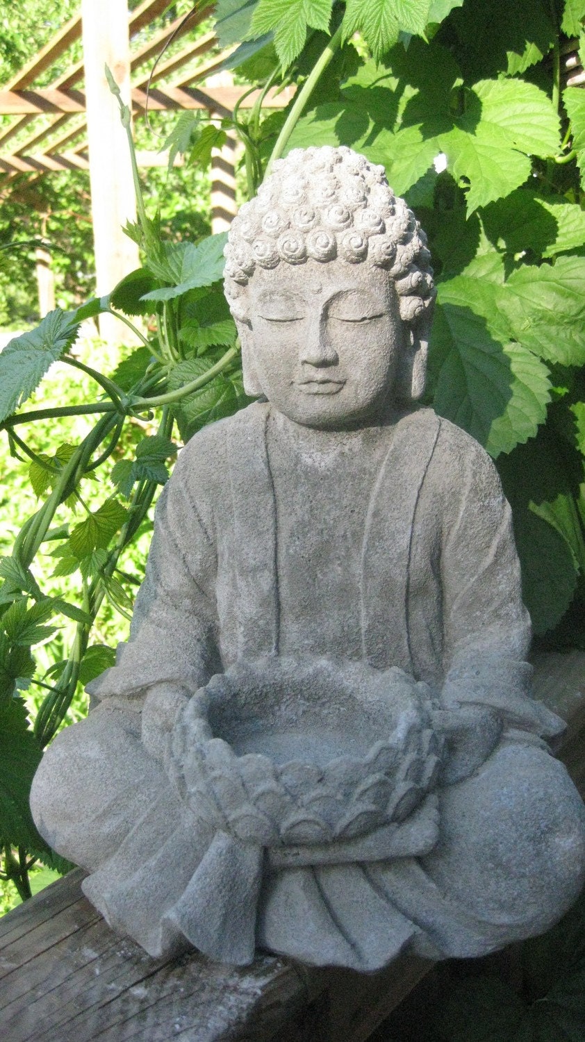 Large Concrete BUDDHA Statue 14 tall