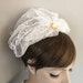 RESERVED for Farah Jumshyd - Retro Style Unusual Mini Bridal Tulle Veil. Handmade