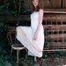 RESERVED FOR AMY rustic dress, french dress, natural wedding, outdoor bride, ranch wedding, bridal, cotton dress, upcycled dress,